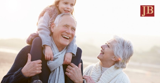child with grandparents